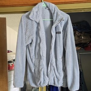 Columbia Blue Teddy Jacket Cozy and Stylish